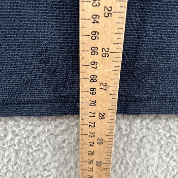 L.L. Bean mens quarter zip fleece pullover sweater Navy Blue Size Small - Picture 8 of 10